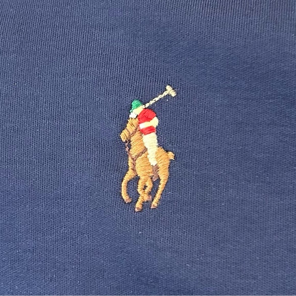 Polo Ralph Lauren Polo Shirt Flesh Pony Navy Cotton Short Sleeve NWOT Size XXL - Picture 2 of 8
